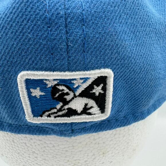 New Era 59FIFTY Bakersfield Blaze Fitted Hat Blue Gold 7 1/8 MiLB Baseball Cap - Picture 5 of 14